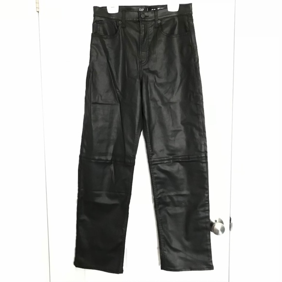 NWOT Gap Teen Black Pants Size 20/Women’s S/M Stretch Sky High 90s Loose - Picture 1 of 12